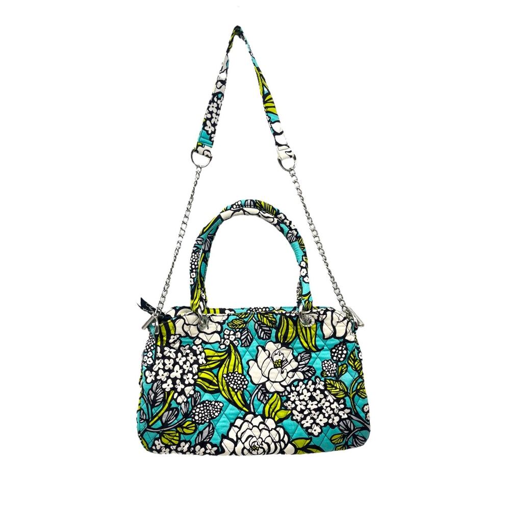 Vera Bradley Island Blooms Chain Bag Crossbody Shoulder Quilted Purse Retired